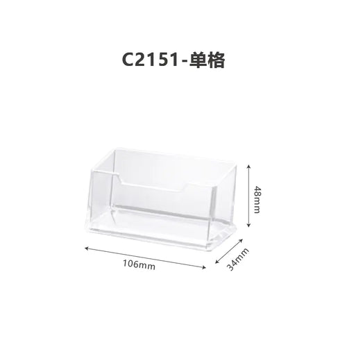 Acrylic Business Card Holder with Creative Design