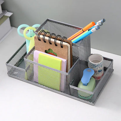Chic Wrought Iron Pen Organizer
