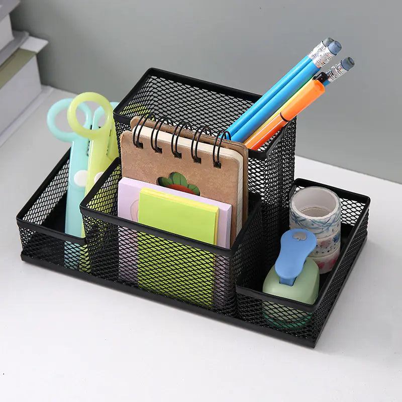 Chic Wrought Iron Pen Organizer