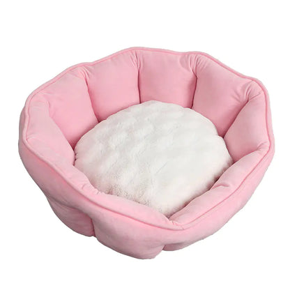 Shell-Shaped Pet Bed for Dogs and Cats