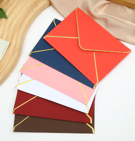 Gold-Edged "Thank You" Envelopes