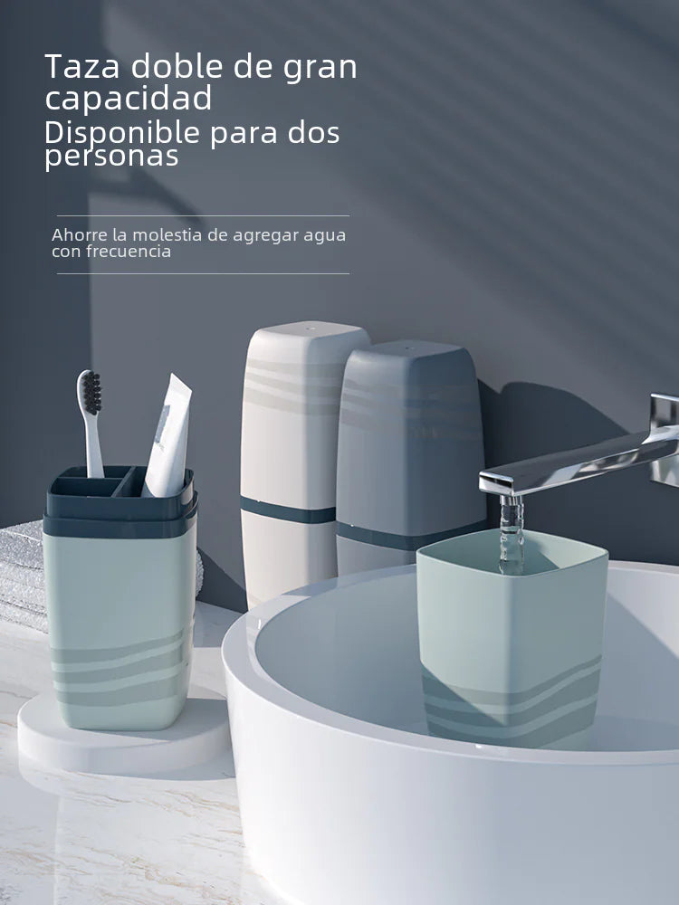Portable Travel Toothbrush Cup Set with Storage Box