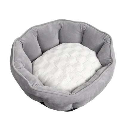 Shell-Shaped Pet Bed for Dogs and Cats