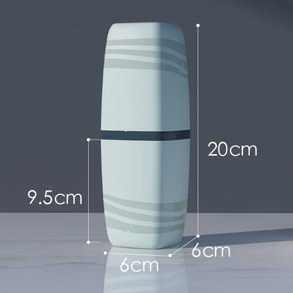 Portable Travel Toothbrush Cup Set with Storage Box